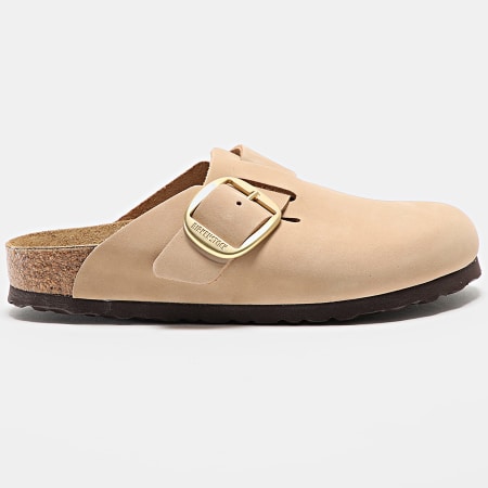 BIRKENSTOCK - Sandalias de mujer Boston Big Buckle Beige