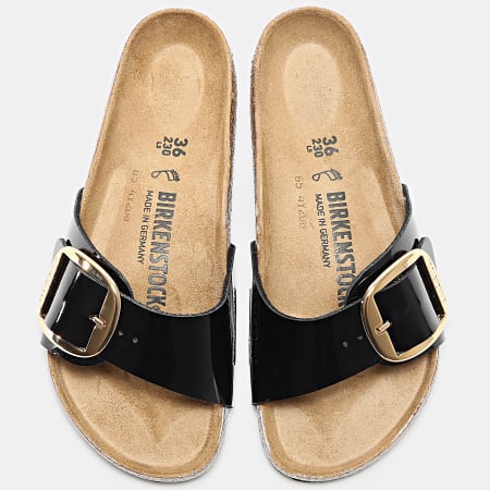 BIRKENSTOCK - Sandalias Mujer Madrid Gran Hebilla Negro Oro