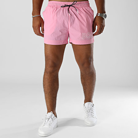 BOSS - Shorts de baño Mooneye 50469280 Rosa