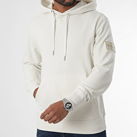 Calvin Klein - Sudadera con capucha 3430 Beige claro