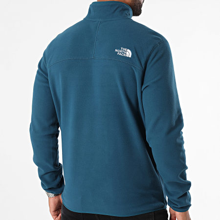 The North Face - Giacca in pile Glacier Navy con collo a zip