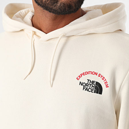 The North Face - Sistema Expedition Sudadera con capucha gráfica A89DE Beige claro