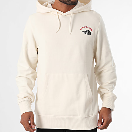 The North Face - Sistema Expedition Sudadera con capucha gráfica A89DE Beige claro