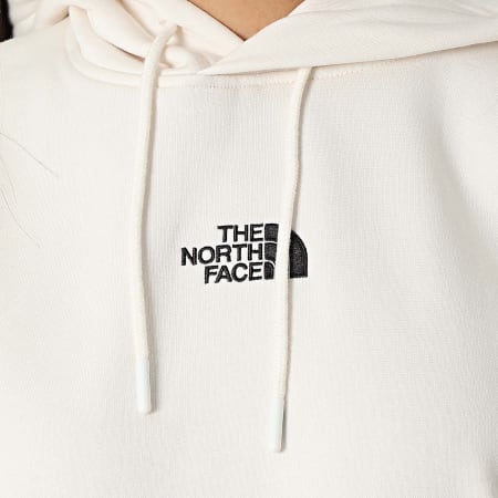 Sweat Capuche Femme North West Beige - Taille L, Imprimé Graphique Positive Vibrations