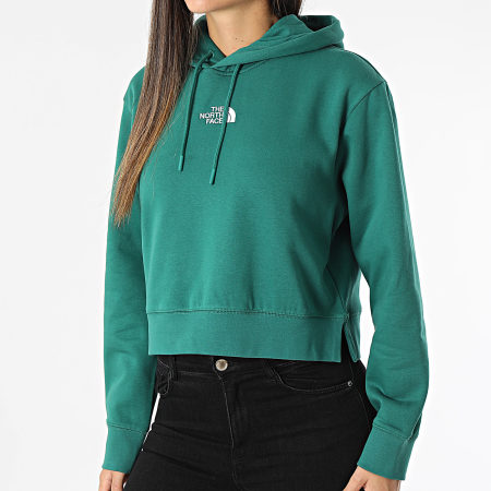 The North Face Sweat à Capuche Femme - Essential Crop - Evergreen