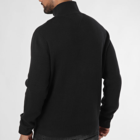 Tommy Jeans - Sweat Col Zippé Regular 0596 Noir