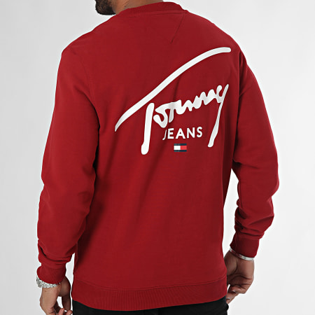 Tommy Jeans - Felpa grafica con girocollo Entry 9230 Bordeaux