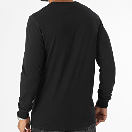 Tommy Jeans - Slank Lineair Borst Long Sleeve T-shirt 8551 Zwart