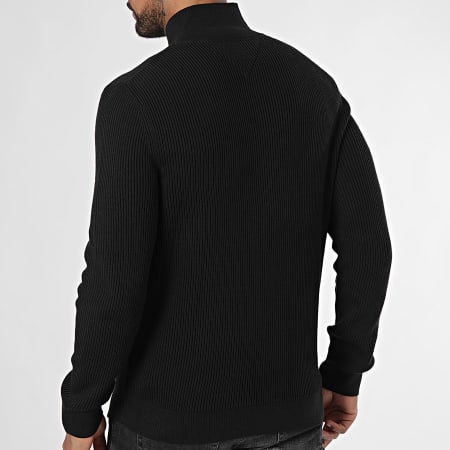 Tommy Jeans - Slim Badge Sweater 9435 Zwart met rits