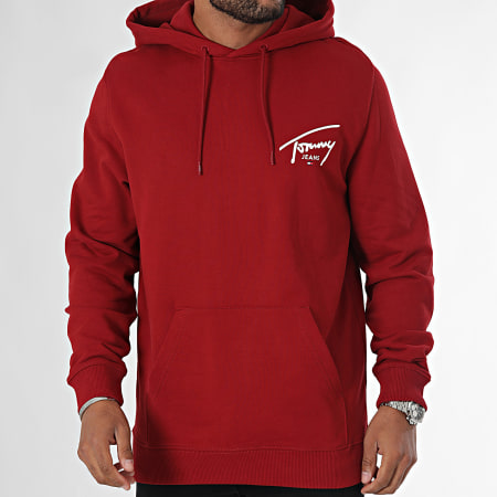 Tommy Jeans - Sudadera con capucha Entry Graphic 9229 Burdeos