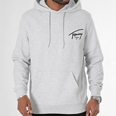 Tommy Jeans - Sweat Capuche Entry Graphic 9229 Gris Chiné