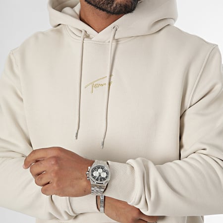 Tommy Jeans - Regular Gold Handtekening Hoodie 0507 Beige Gold