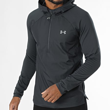 Under Armour - Sudadera con capucha y cremallera 1386708 Negro