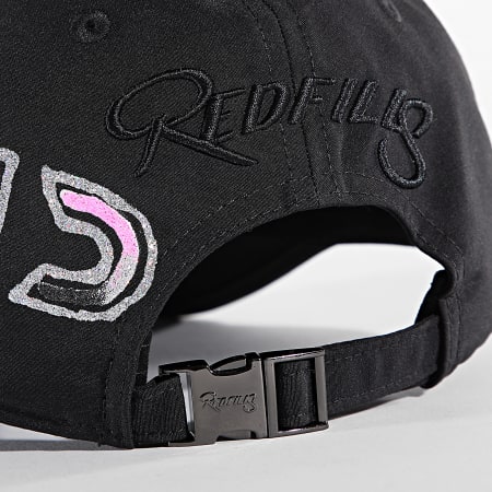 Chabrand - Gorra Collab Redfills Negra Rosa Reflectante Iridiscente