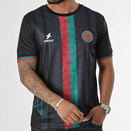 DKALI - Camiseta de fútbol de Marruecos Negra