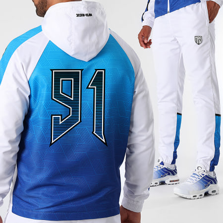 MA9 Mafia Nueve - Diamant 91 Gradiente Magnetisch Blauw Wit Trainingspak