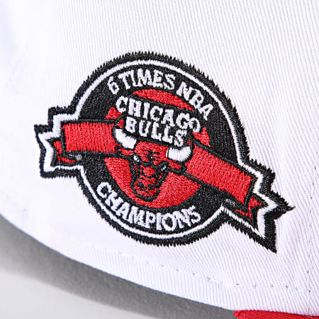 New Era - White Crown Patch 9Fifty Chicago Bulls Snapback Cap 60573362 Blanco Rojo
