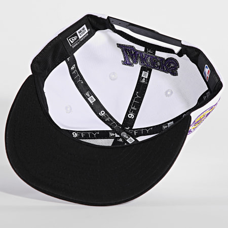 New Era - Casquette Snapback White Crown Patch 9Fifty LA 60573361 Blanc Noir