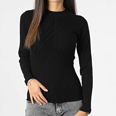 Only - Pull Col Cheminée Femme Kate Noir