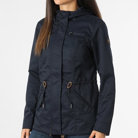 Only - Parka Capuche Femme Lorca Bleu Marine
