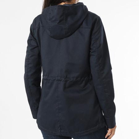 Only - Parka Capuche Femme Lorca Bleu Marine