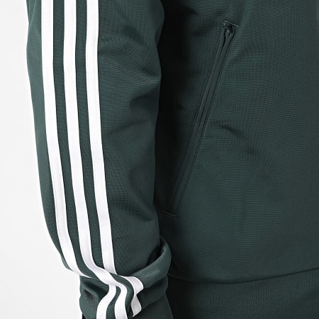 Adidas Originals - Veste Zippée A Bandes Bird IY9892 Vert Foncé