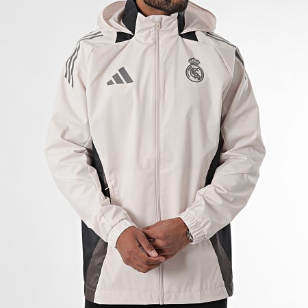 Adidas Sportswear - Giacca a vento Real Madrid IT5121 Beige