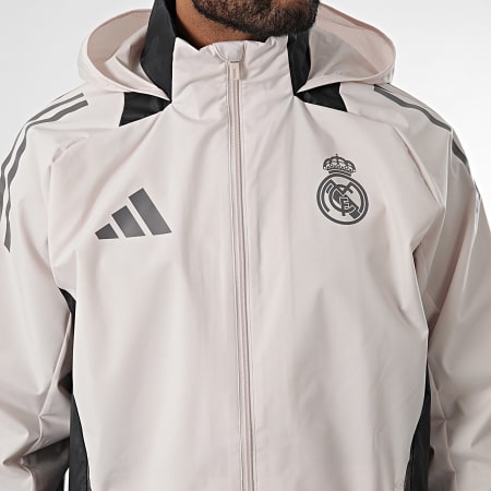 Adidas Sportswear - Giacca a vento Real Madrid IT5121 Beige