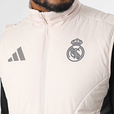 Adidas Performance - Real Madrid Abrigo sin mangas IT5130 Beige Gris