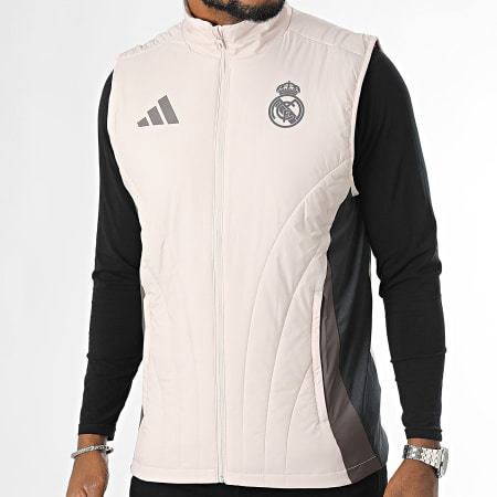 Adidas Performance - Real Madrid Abrigo sin mangas IT5130 Beige Gris