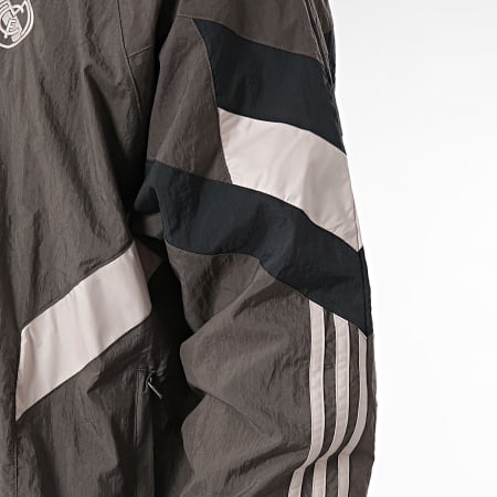 Adidas Originals - Giacca con zip Real Madrid JI9479 Grigio antracite