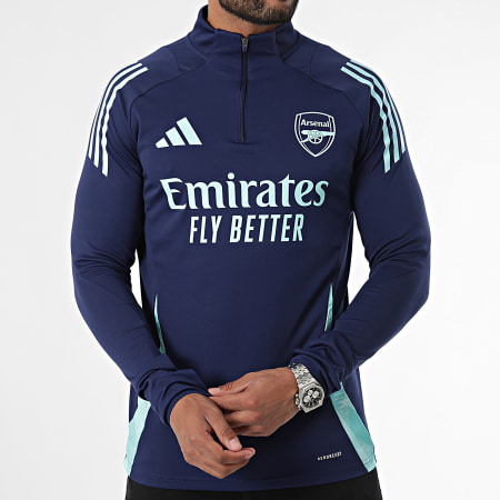 Adidas Performance - Camiseta de manga larga con cuello de cremallera del Arsenal FC IT2207 Azul Marino