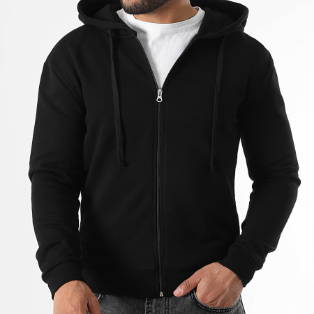 LBO - Sweat Zippé Capuche Classic 3512 Noir