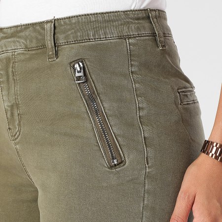 Only - Missouri Slim Khaki Green Jeans voor dames