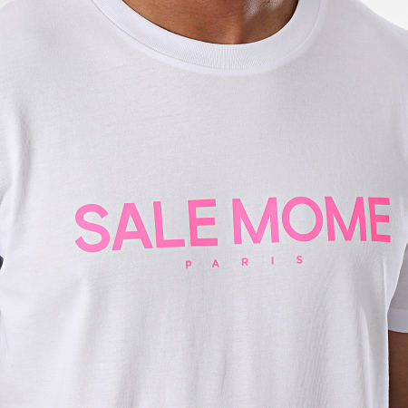 Sale Môme Paris - Maglietta Slice Edition White Pink Fluo Rabbit