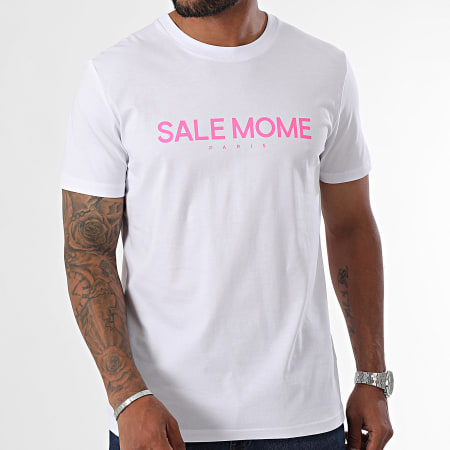 Sale Môme Paris - Slice Editie Wit Roze Fluo Konijn T-shirt