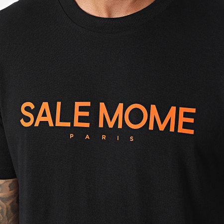 Sale Môme Paris - Tee Shirt Nounours Slice Edition Noir Orange