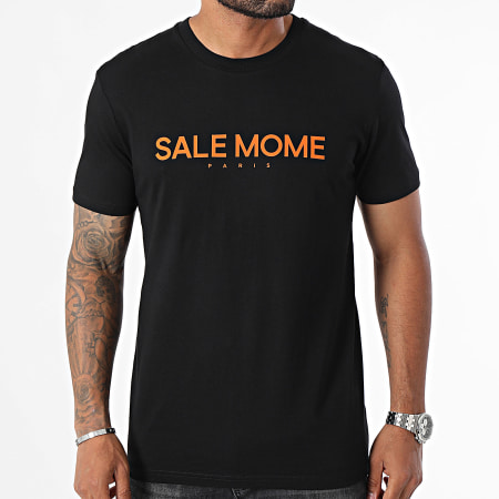 Sale Môme Paris - Tee Shirt Nounours Slice Edition Noir Orange
