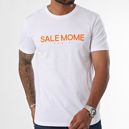 Sale Môme Paris - Camiseta de tirantes Slice Edition White Orange Teddy