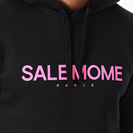 Sale Môme Paris - Slice Edition Konijn Hoodie Zwart Roze Fluo