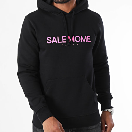 Sale Môme Paris - Slice Edition Konijn Hoodie Zwart Roze Fluo