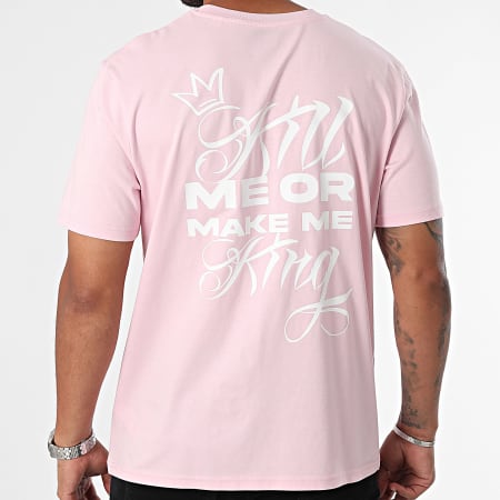 Yoann Kongolo (YK) - Kill Me Or Make Me King Oversize T-shirt Large Roze