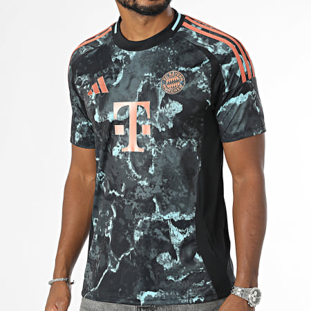 Adidas Performance - Camiseta de fútbol a rayas del Bayern de Múnich IZ3130 Negro