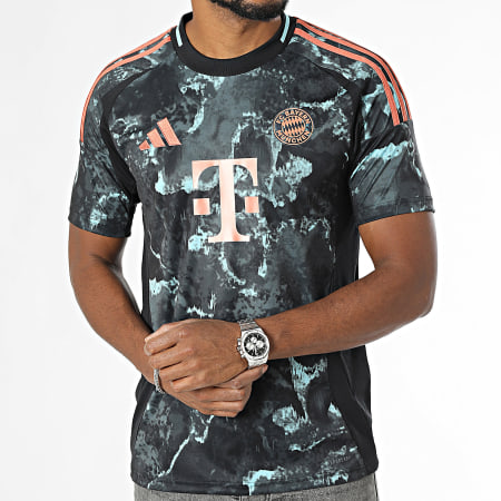 Adidas Performance - Camiseta de fútbol a rayas del Bayern de Múnich IZ3130 Negro