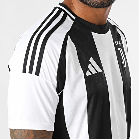 Adidas Sportswear - Maillot De Foot A Bandes Juventus IS8002 Noir Blanc