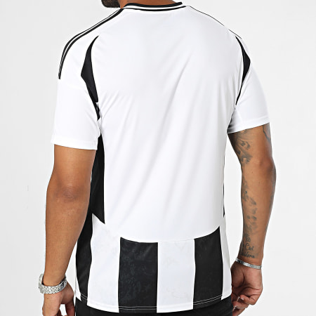 Adidas Performance - Juventus IS8002 Camiseta de fútbol a rayas negra y blanca