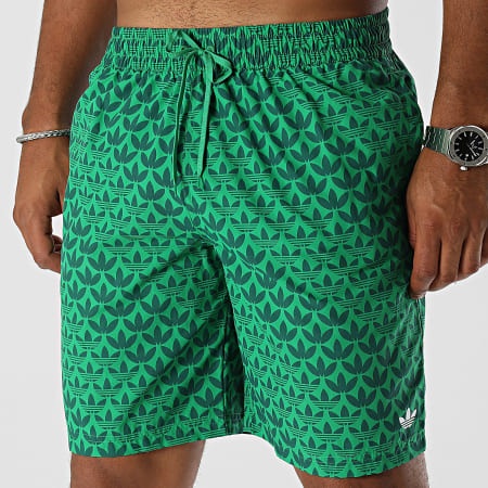 Adidas Originals - Monograma Pantalones cortos de baño IV8306 Verde