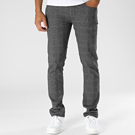 Blend - Mason Slim Pantalones a cuadros gris marengo