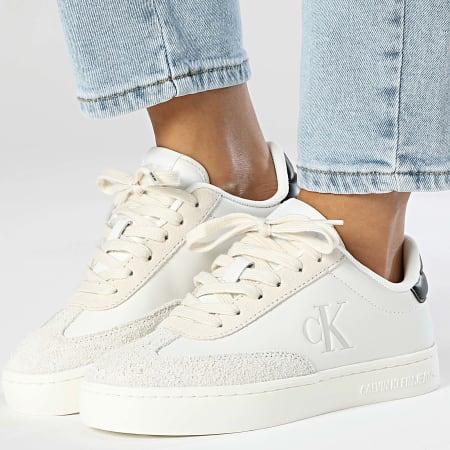 Calvin Klein - Baskets Femme Classic Cupsole Low 1611 Bright White Black