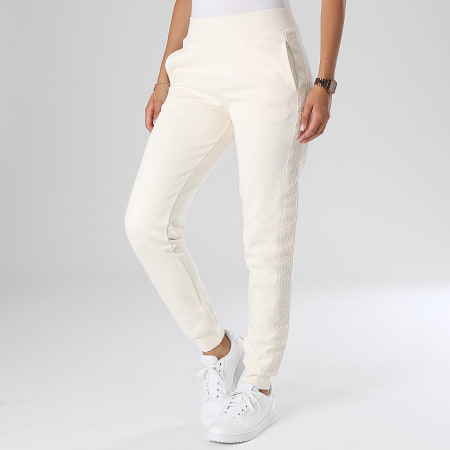 Guess - Pantalones de chándal con banda para mujer V4BB00-KC5O0 Beige